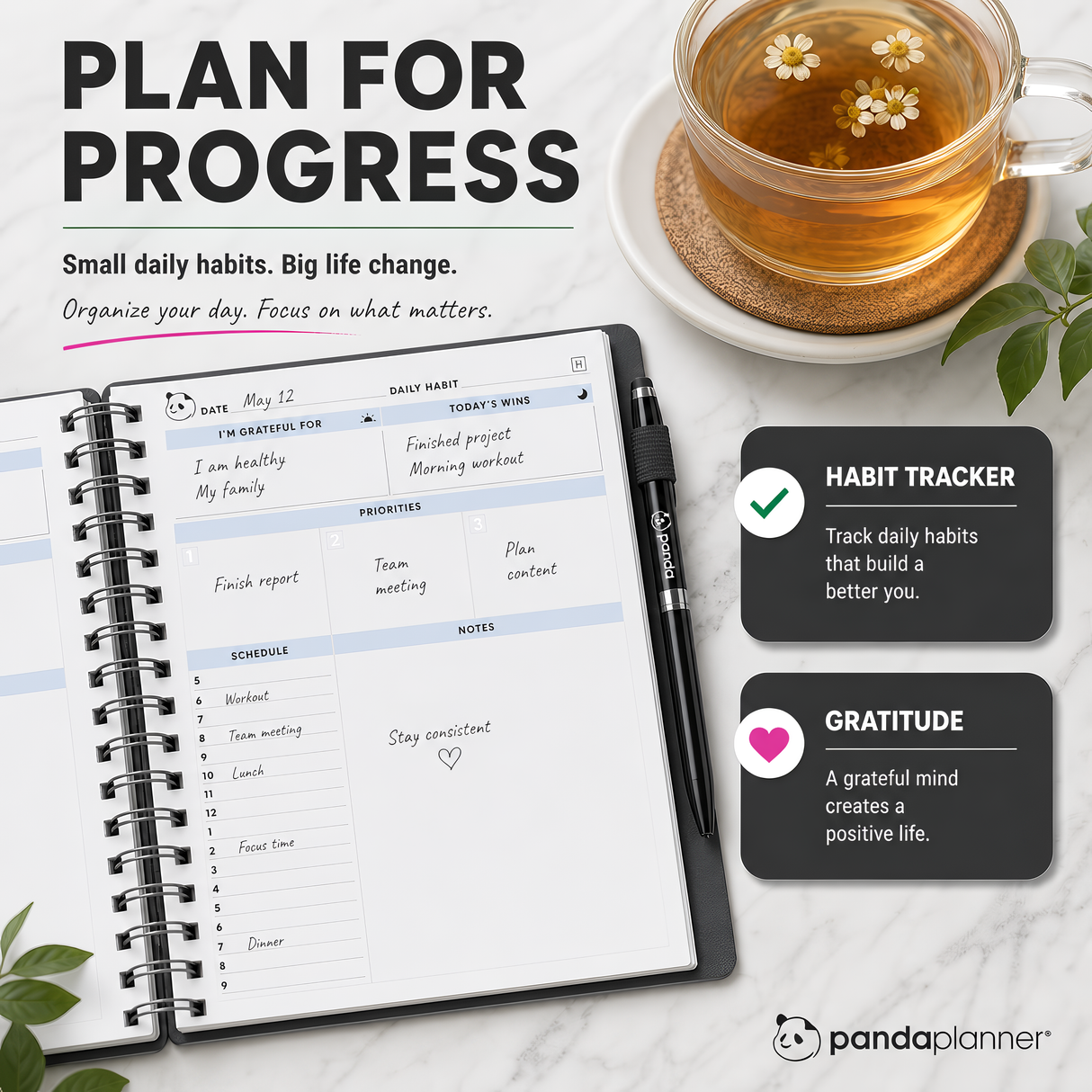 3 Month Student Edition – Removable Dividers & Pen Loop Sticker