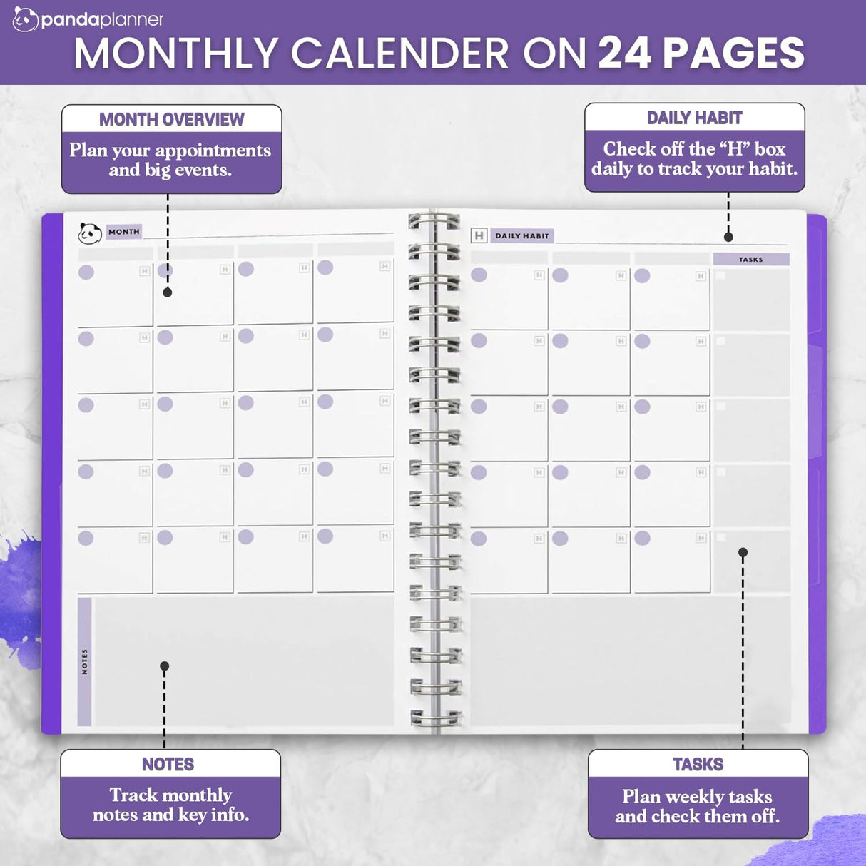 12-Month Weekly 2.0: Monthly Calendar & Weekly Planning
