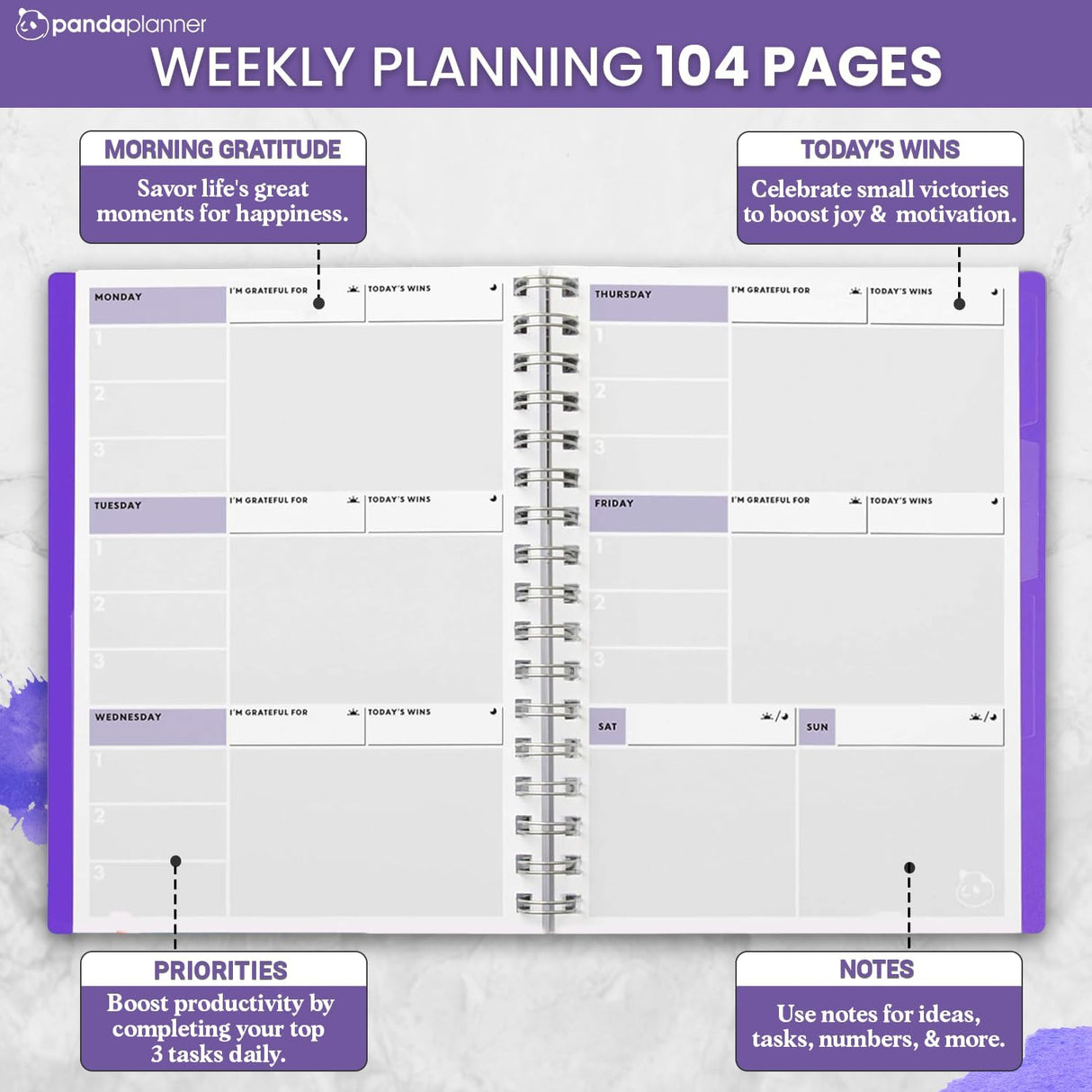 12-Month Weekly 2.0: Monthly Calendar & Weekly Planning