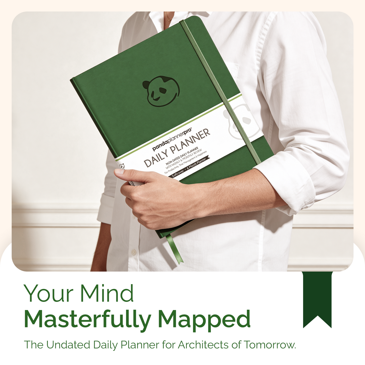 6 Month Panda Pro Planners – Large Daily Planner in 3 Sections