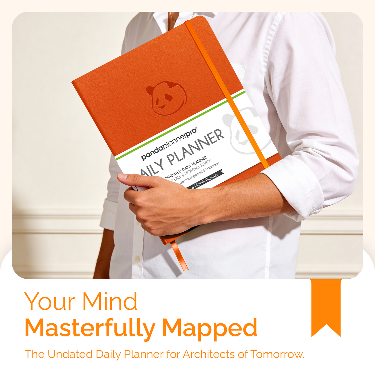 6 Month Panda Pro Planners – Large Daily Planner in 3 Sections