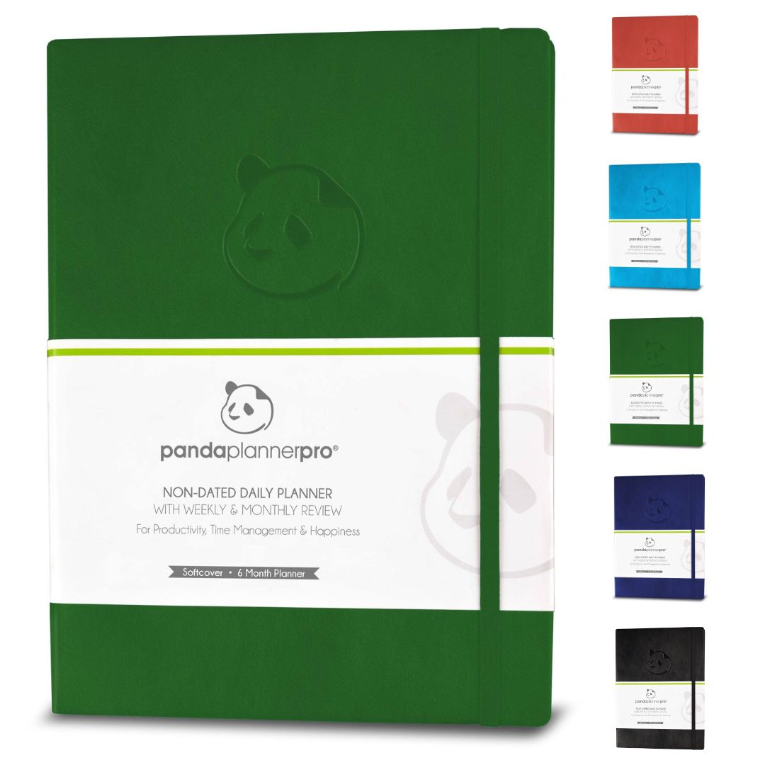 6 Month Panda Pro Planners – Large Daily Planner in 3 Sections