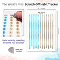 Load image into Gallery viewer, Habit Tracker Calendar - Scratch Off Habit Poster - Clear Visual Habit Progress; Accountability Journal for Hitting Your Goals - by Panda Planner Habit Tracker Poster Panda Planner 
