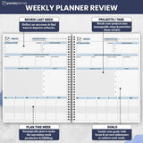 Ultimate 6 Month Productivity Bundle - Spiral Planner and Timer For Increased Focused