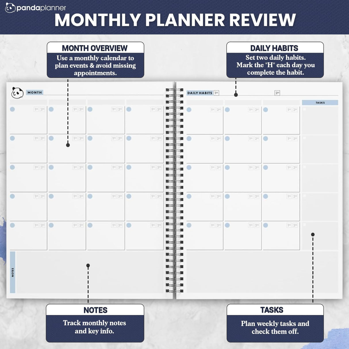Ultimate 6 Month Productivity Bundle - Spiral Planner and Timer For Increased Focused