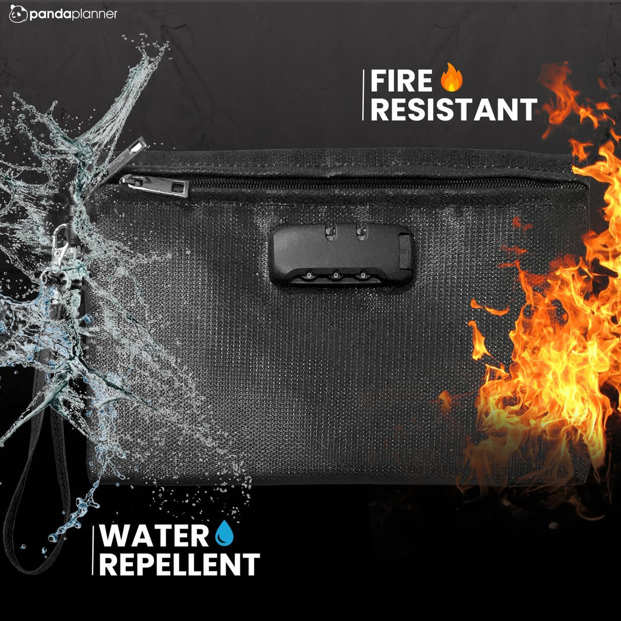 Water & Fire Resistant Document Bag with Lock