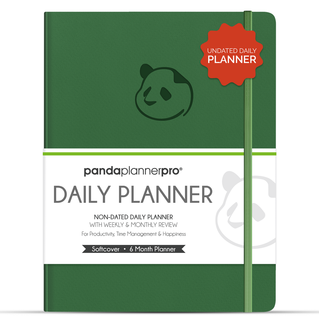 6 Month Panda Pro Planners – Large Daily Planner in 3 Sections