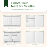 6 Month Panda Pro Planners – Large Daily Planner in 3 Sections