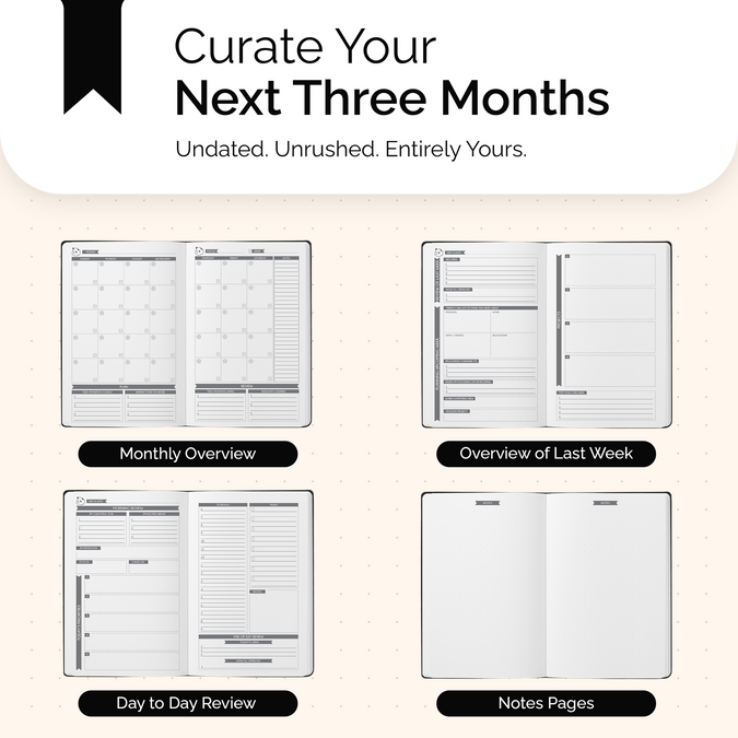 3 Month Daily Planner and Gratitude Journal | Panda Planner Classic