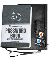 Password Keeper with Locking Fire & Water Resistant Bag