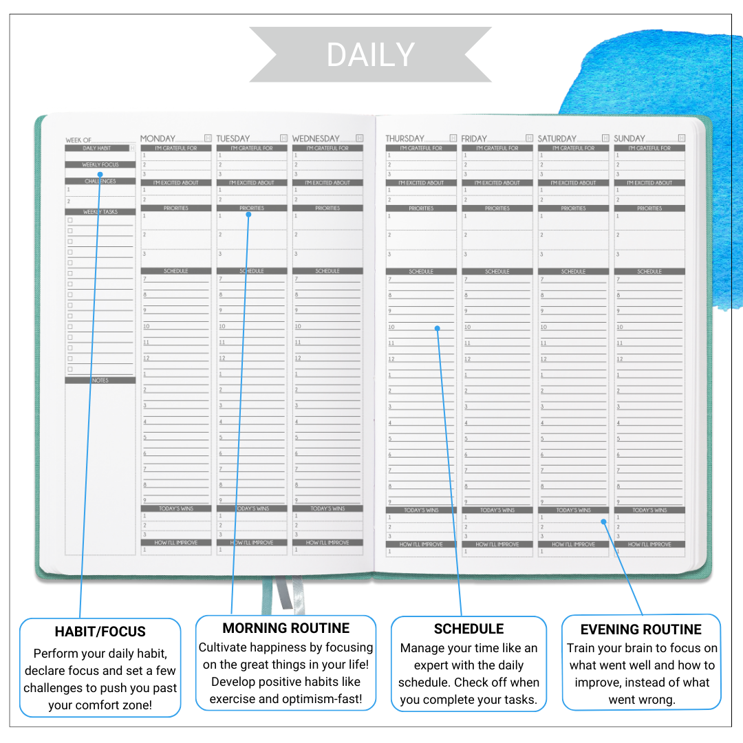 12 Month Weekly Health Planner: Take Control of Your Mental Health