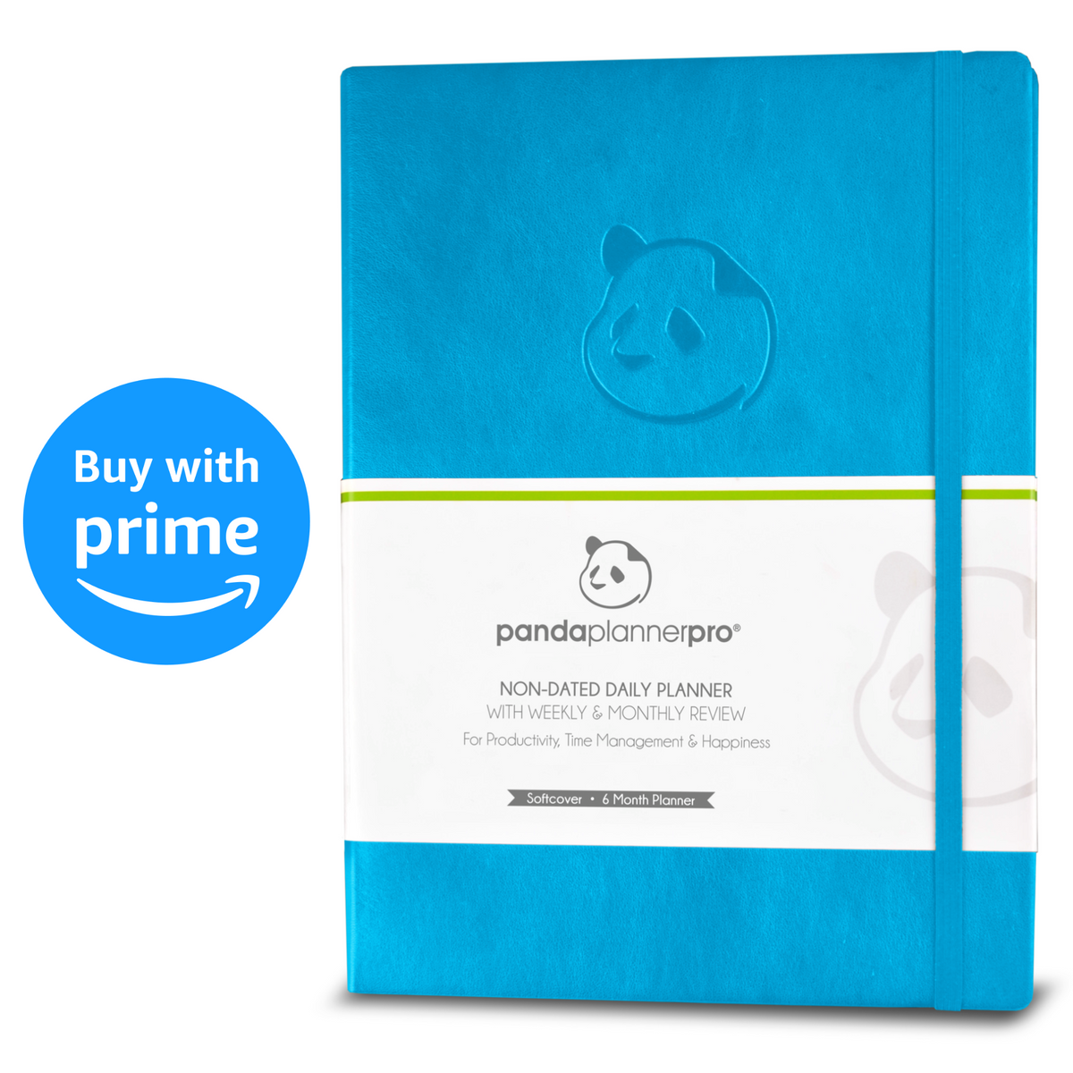 6 Month Pro Cyan – Large Daily Planner in 3 Sections – Monthly, Weekly ...