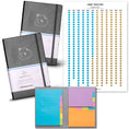 Load image into Gallery viewer, 2 x 3 Month Planners & Sticky Notes & Habit Tracker Poster Panda Planner 2 x Black 3 Month Planners + Classic Sticky Notes + Full Year Habit Tracker 
