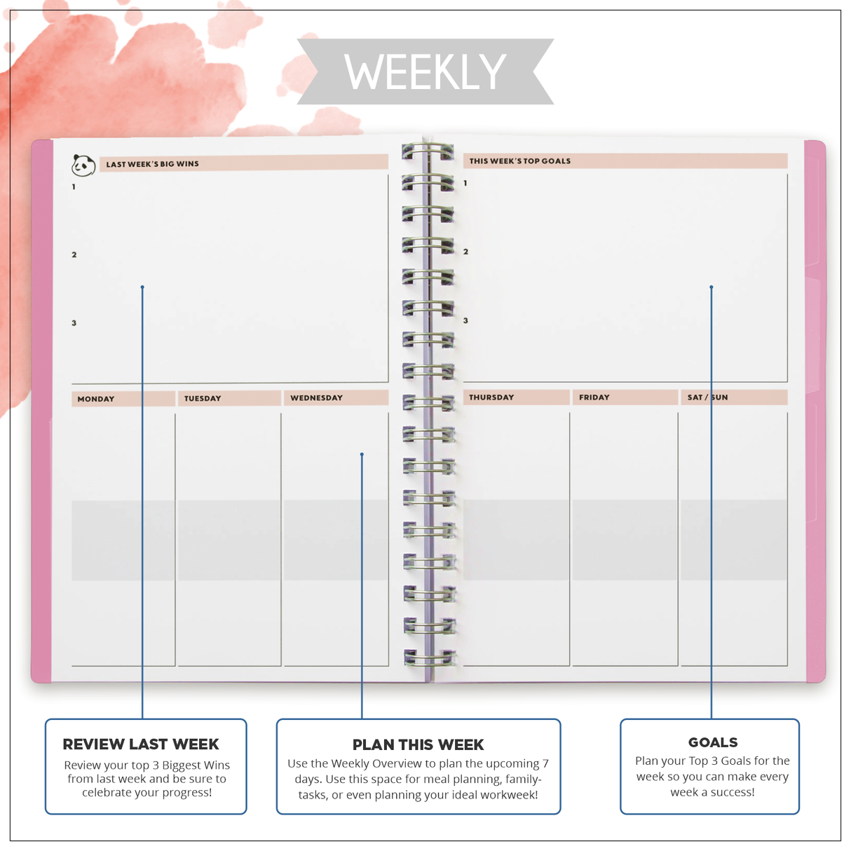 3 Month Student Edition – Removable Dividers & Pen Loop Sticker