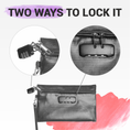 Load image into Gallery viewer, Password Keeper with Locking Fire & Water Resistant Bag
