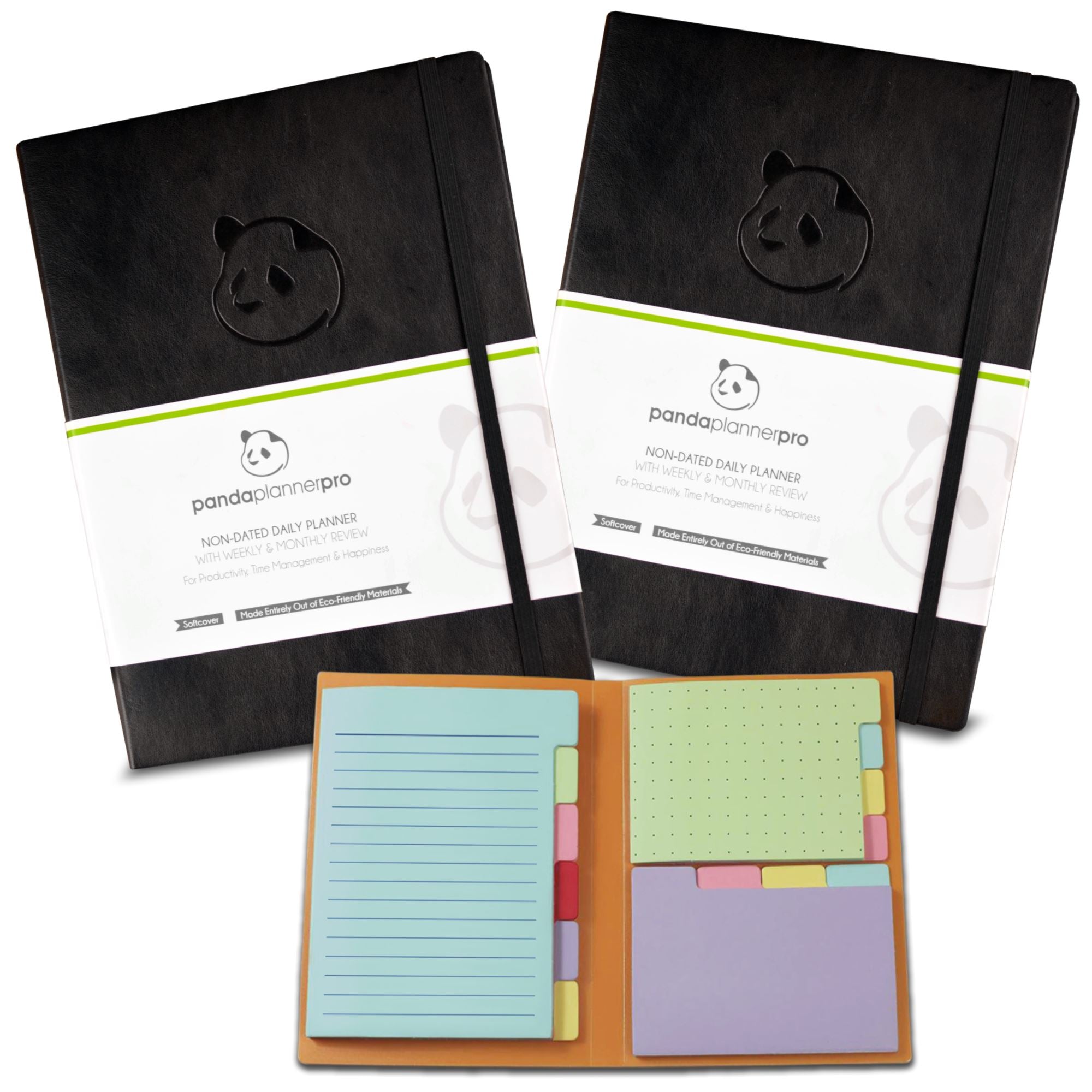 2 x 6 Month Planner & Sticky Notes Panda Planner 2 x 6 Month Planner + Spring Sticky Notes 