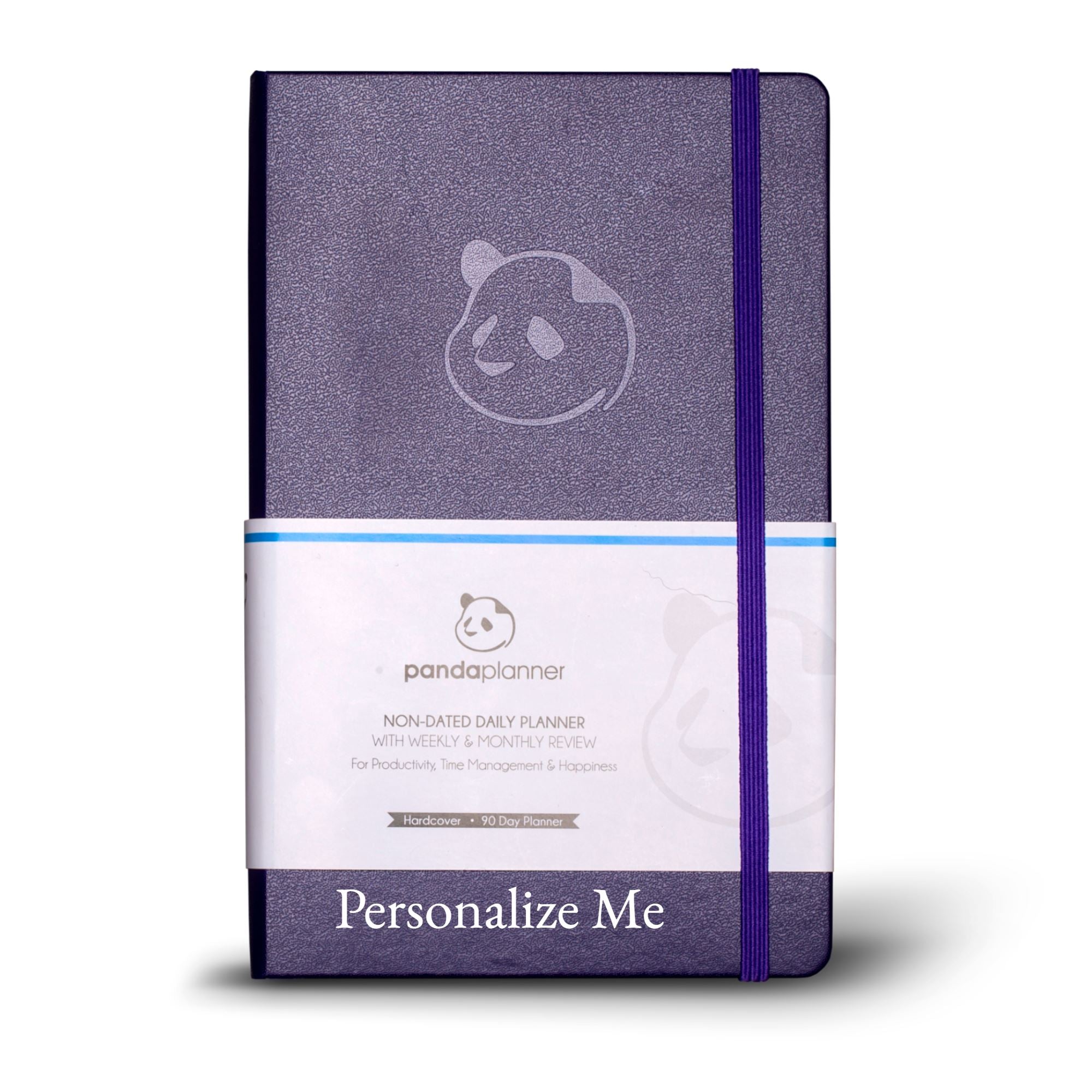 3 Month Classic - Mindful Daily Planning in 3 Sections - Monthly, Weekly & Daily Panda Planner Classic 5.25” x 8.25” Undated Hardcover Purple Yes 