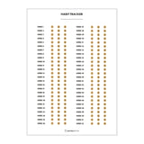 Habit Tracker Calendar – Scratch off Habit Tracker for Accountability & Building New Habits Habit Tracker Poster 16.5" x 24" 3 per Week 