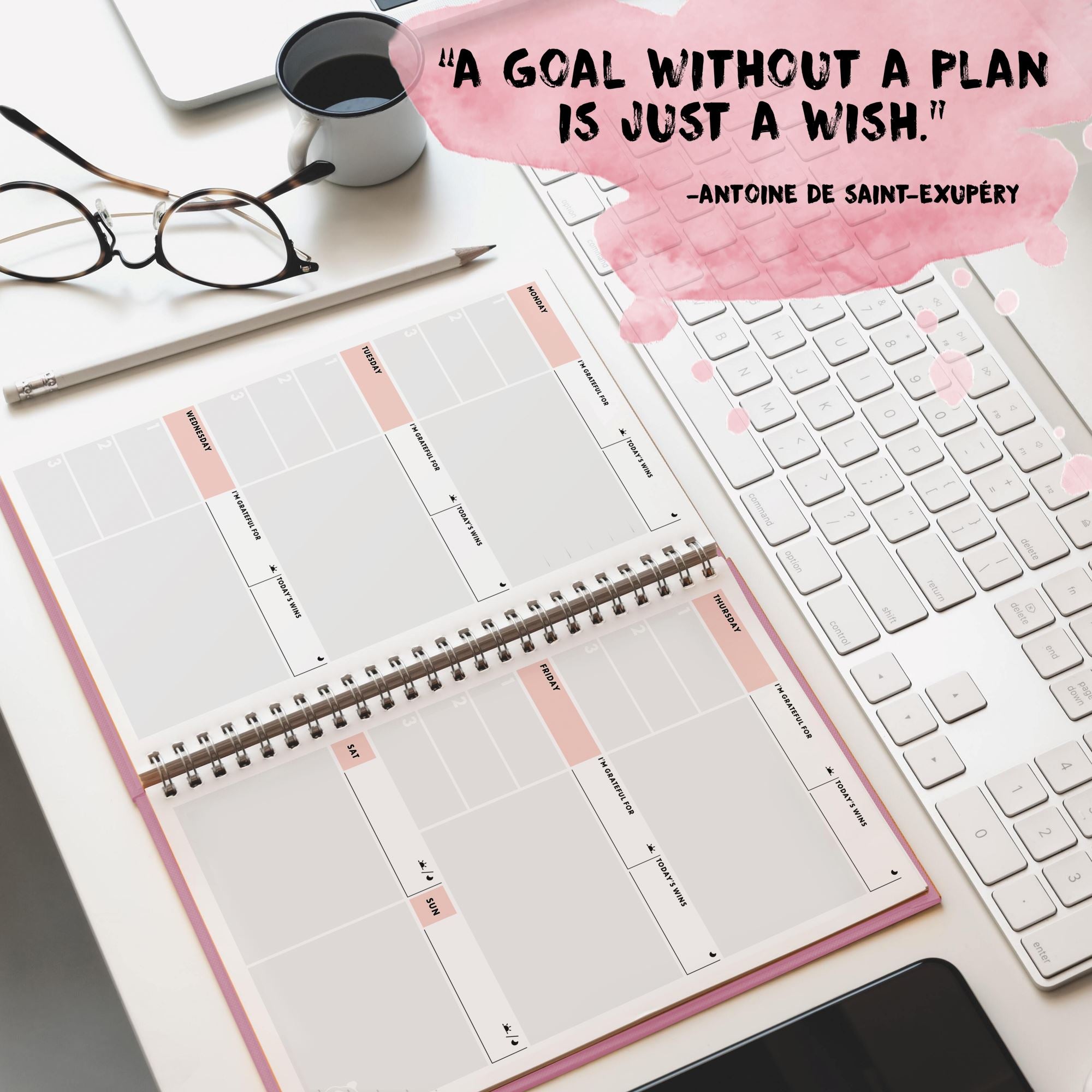 Planner | Custom Start Month | Weekly Planner | Hourly Planner | Custom Planner | Personal Planner | Life online Planner | Planners | Live Simply