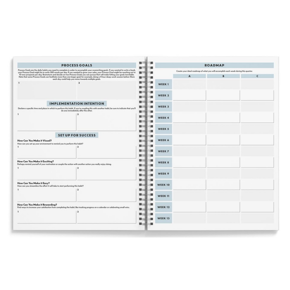 Ultimate 6 Month Productivity Bundle - Spiral Planner and Timer For Increased Focused