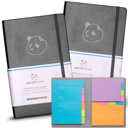 2 x 3 Month Classic Planner & Sticky Notes Panda Planner 2 x 3 Month Planner + Classic Sticky Notes 