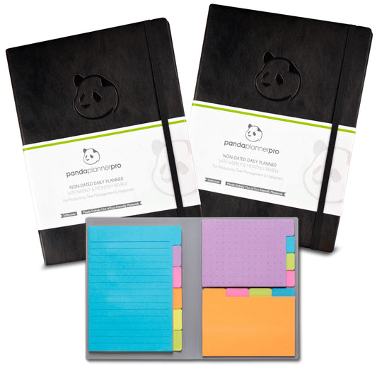 2 x 6 Month Planner & Sticky Notes Panda Planner 2 x 6 Month Planner + Classic Sticky Notes 